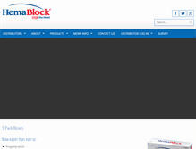 Tablet Screenshot of hemablock.com